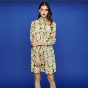 NWT Maje Organza Dress With Flowers